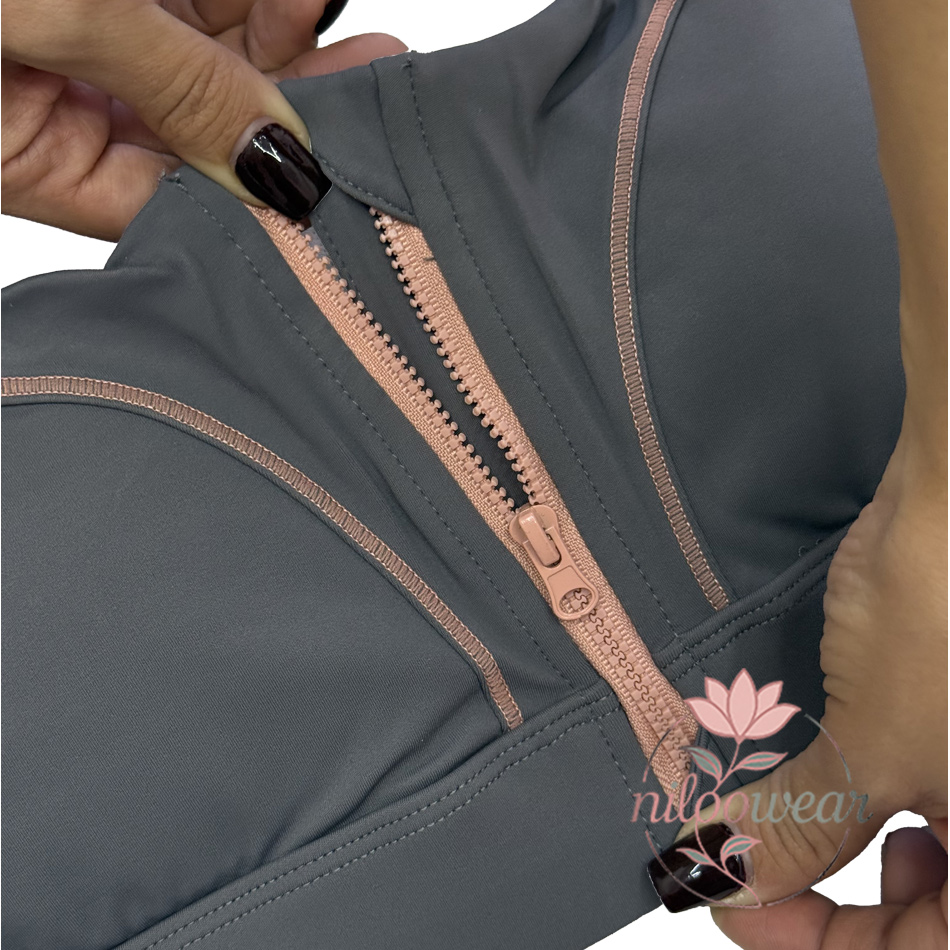 نیم تنه فلامنت جلو زیپدار